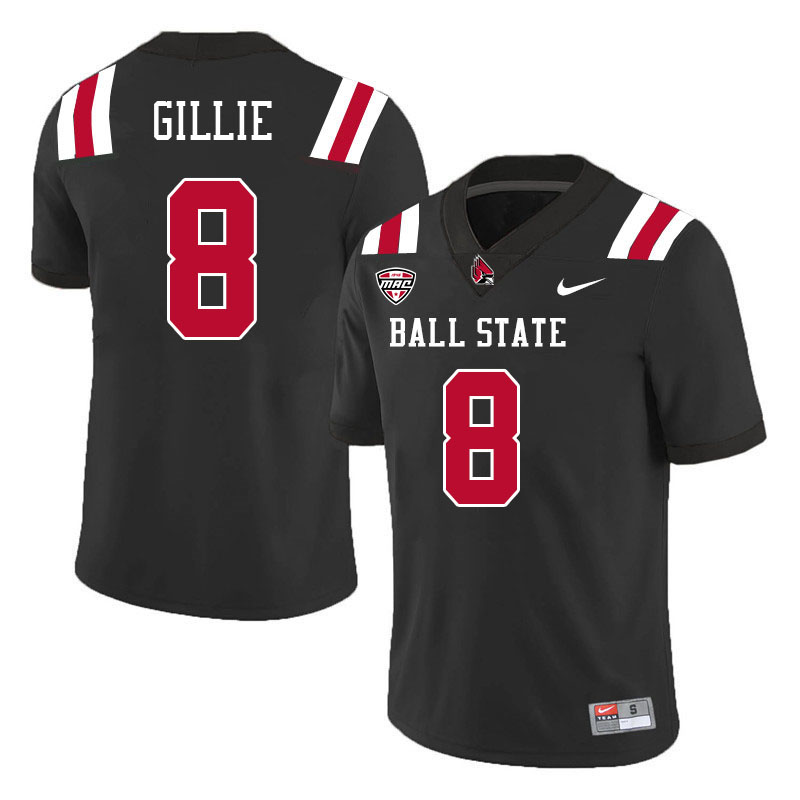 Malcolm Gillie Ball State Jersey,Ball State Cardinals #8 Malcolm Gillie Jersey Youth College-Black